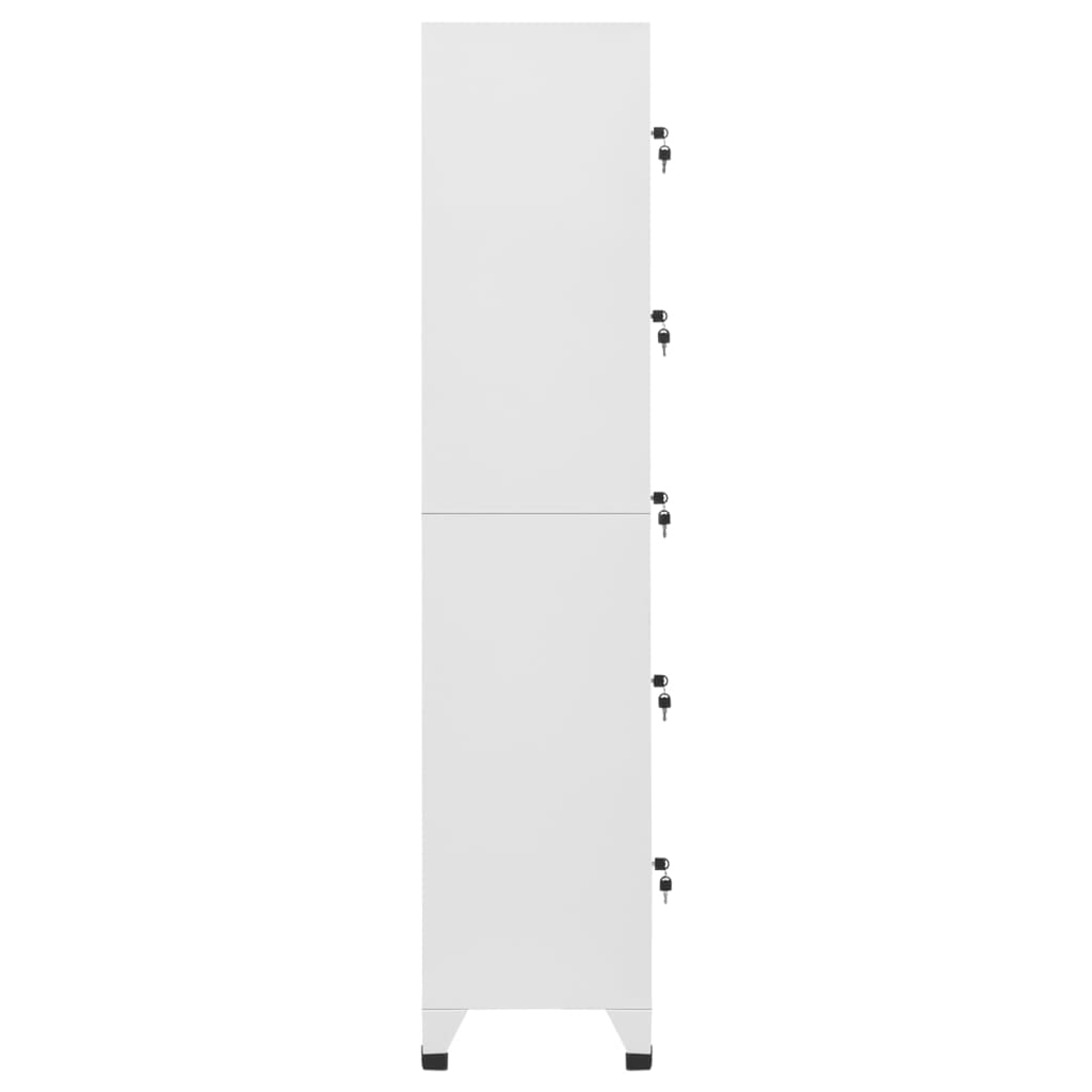 vidaXL Locker Cabinet Light Grey 38x40x180 cm Steel