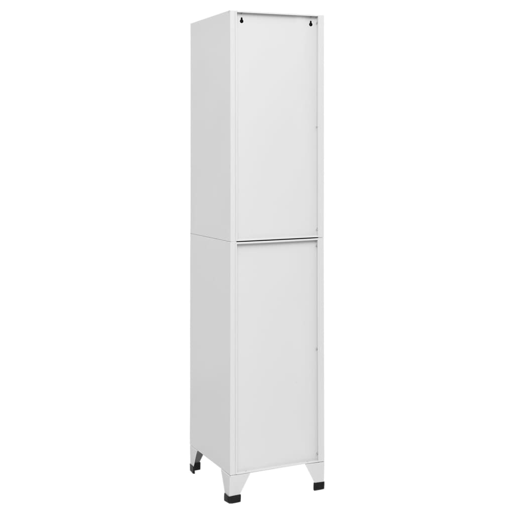 vidaXL Locker Cabinet Light Grey 38x40x180 cm Steel