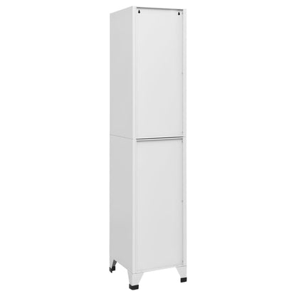 vidaXL Locker Cabinet Light Grey 38x40x180 cm Steel