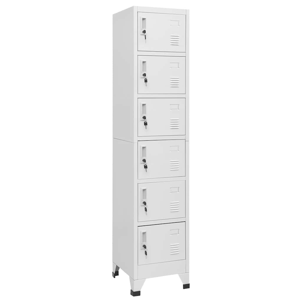 vidaXL Locker Cabinet Light Grey 38x40x180 cm Steel