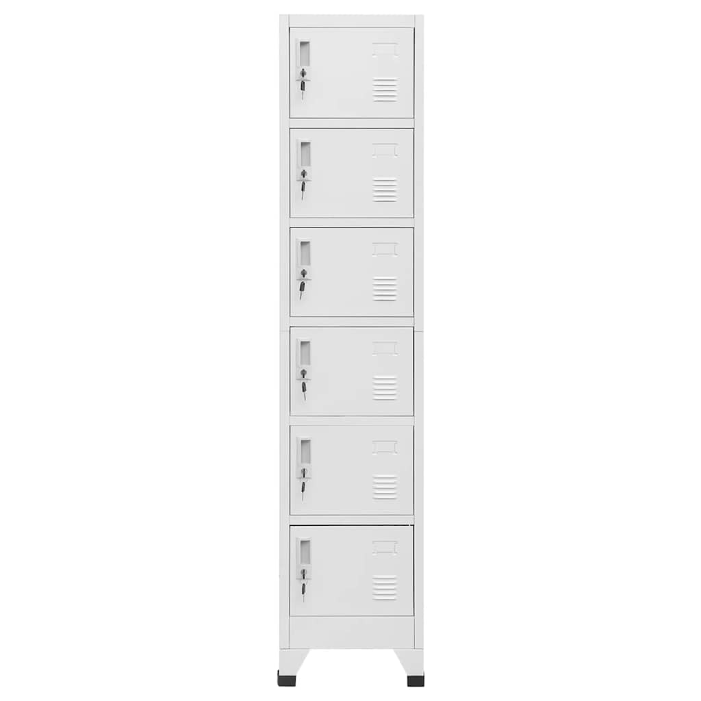 vidaXL Locker Cabinet Light Grey 38x40x180 cm Steel