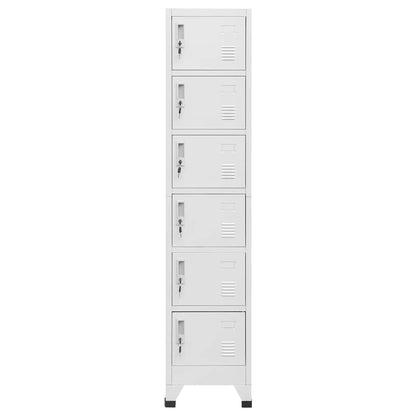 vidaXL Locker Cabinet Light Grey 38x40x180 cm Steel
