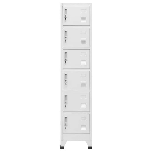 vidaXL Locker Cabinet Light Grey 38x40x180 cm Steel