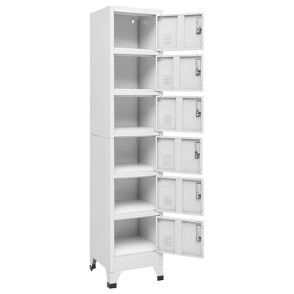 vidaXL Locker Cabinet Light Grey 38x40x180 cm Steel
