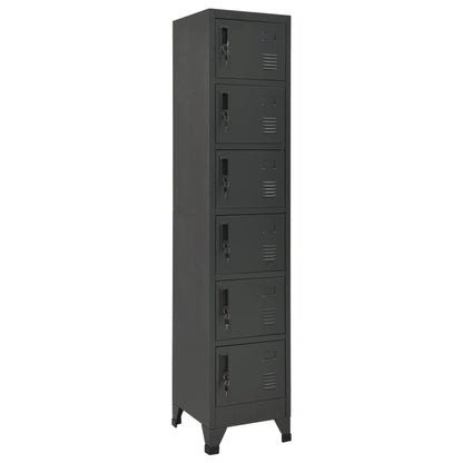 vidaXL Locker Cabinet Anthracite 38x40x180 cm Steel