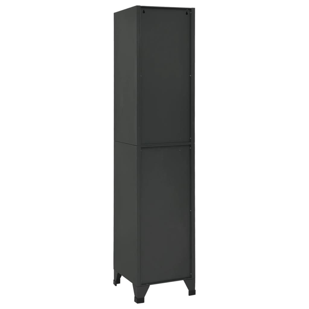 vidaXL Locker Cabinet Anthracite 38x40x180 cm Steel