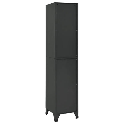vidaXL Locker Cabinet Anthracite 38x40x180 cm Steel