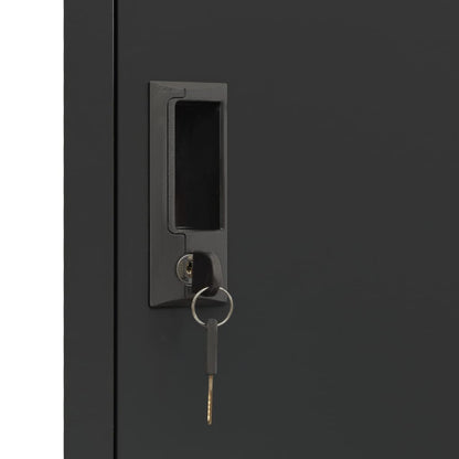 vidaXL Locker Cabinet Anthracite 38x40x180 cm Steel