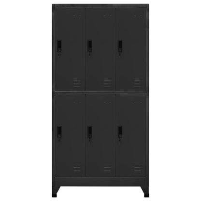 vidaXL Locker Cabinet Anthracite 90x45x180 cm Steel