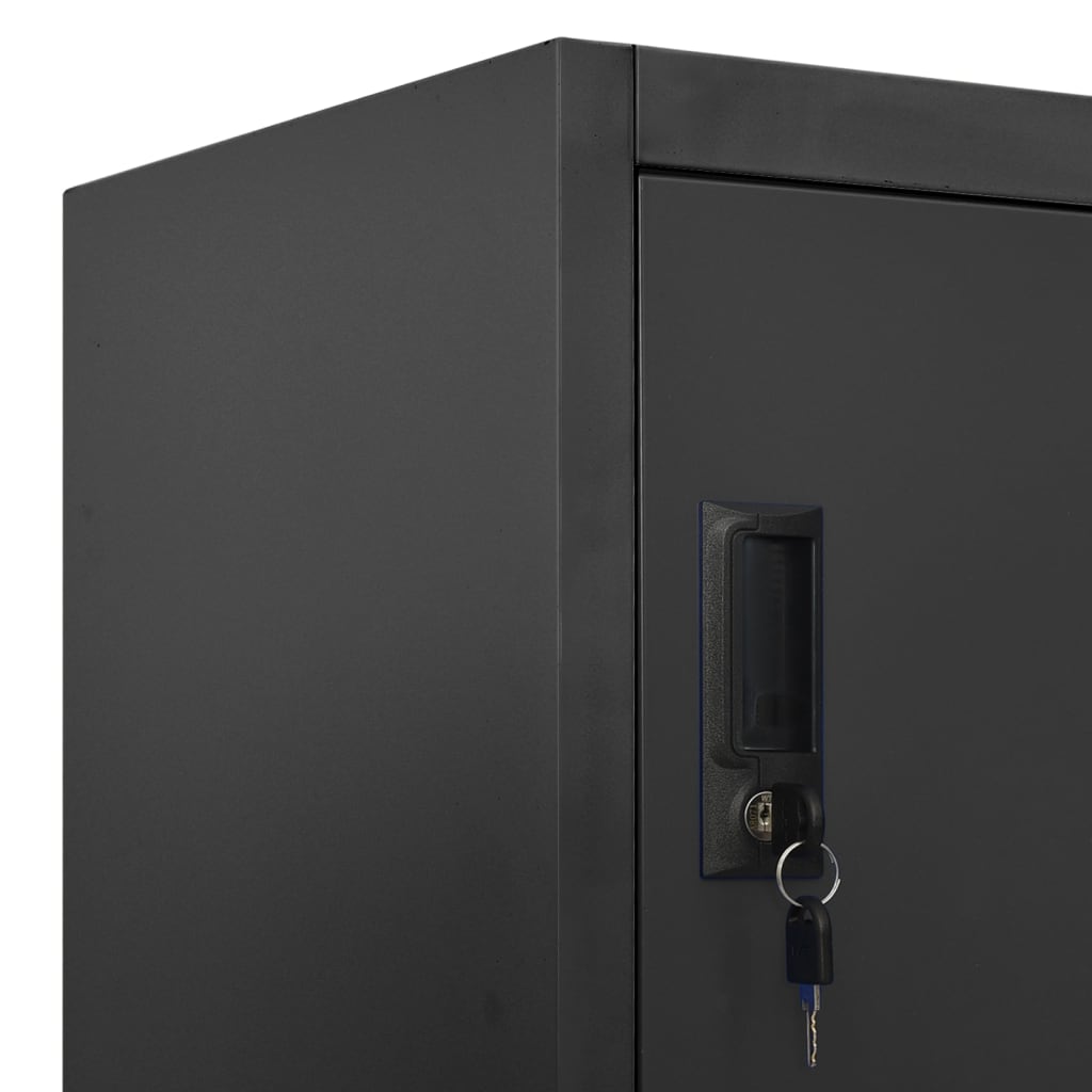 vidaXL Locker Cabinet Anthracite 90x45x180 cm Steel