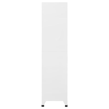 vidaXL Locker Cabinet Light Grey and Dark Grey 90x45x180 cm Steel