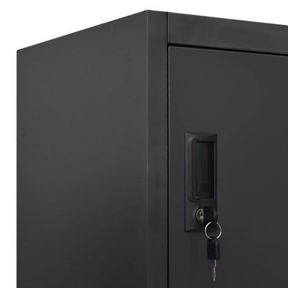 vidaXL Locker Cabinet Anthracite 90x45x180 cm Steel