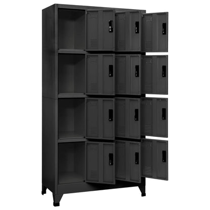 vidaXL Locker Cabinet Anthracite 90x45x180 cm Steel