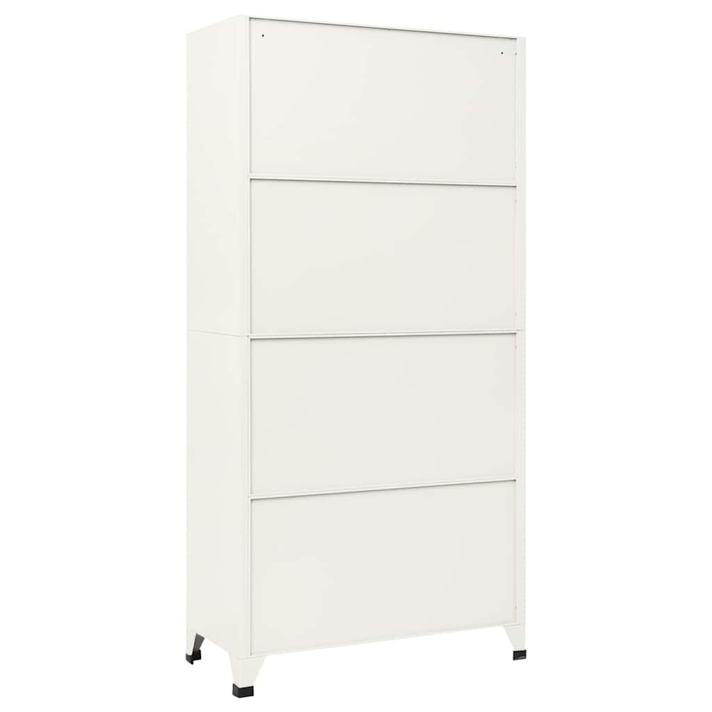 vidaXL Locker Cabinet Grey and Blue 90x45x180 cm Steel