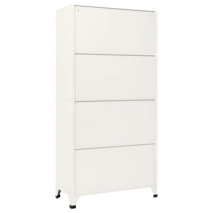 vidaXL Locker Cabinet Grey and Blue 90x45x180 cm Steel
