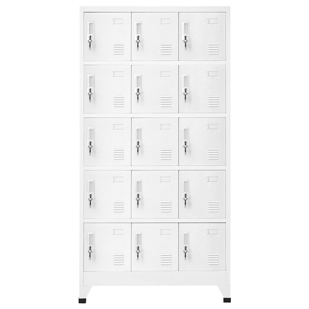 vidaXL Locker Cabinet Light Grey 90x40x180 cm Steel
