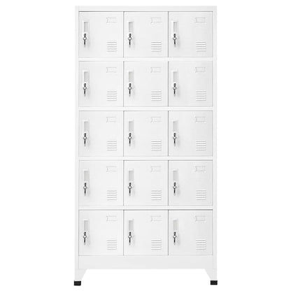 vidaXL Locker Cabinet Light Grey 90x40x180 cm Steel