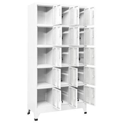 vidaXL Locker Cabinet Light Grey 90x40x180 cm Steel