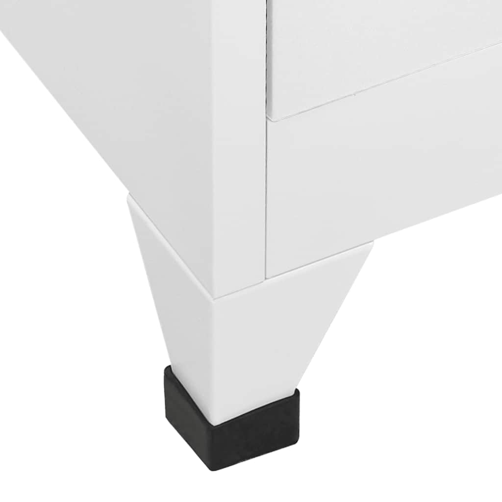 vidaXL Locker Cabinet Light Grey 90x40x180 cm Steel