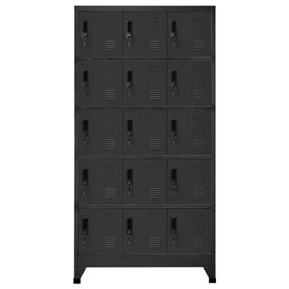 vidaXL Locker Cabinet Anthracite 90x40x180 cm Steel