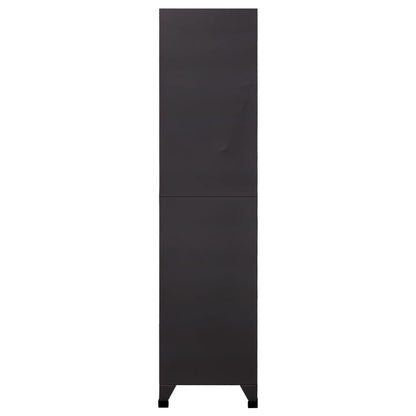 vidaXL Locker Cabinet Anthracite and Red 90x40x180 cm Steel