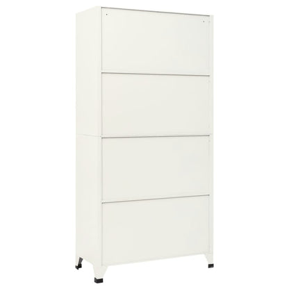 vidaXL Locker Cabinet Grey and Blue 90x40x180 cm Steel