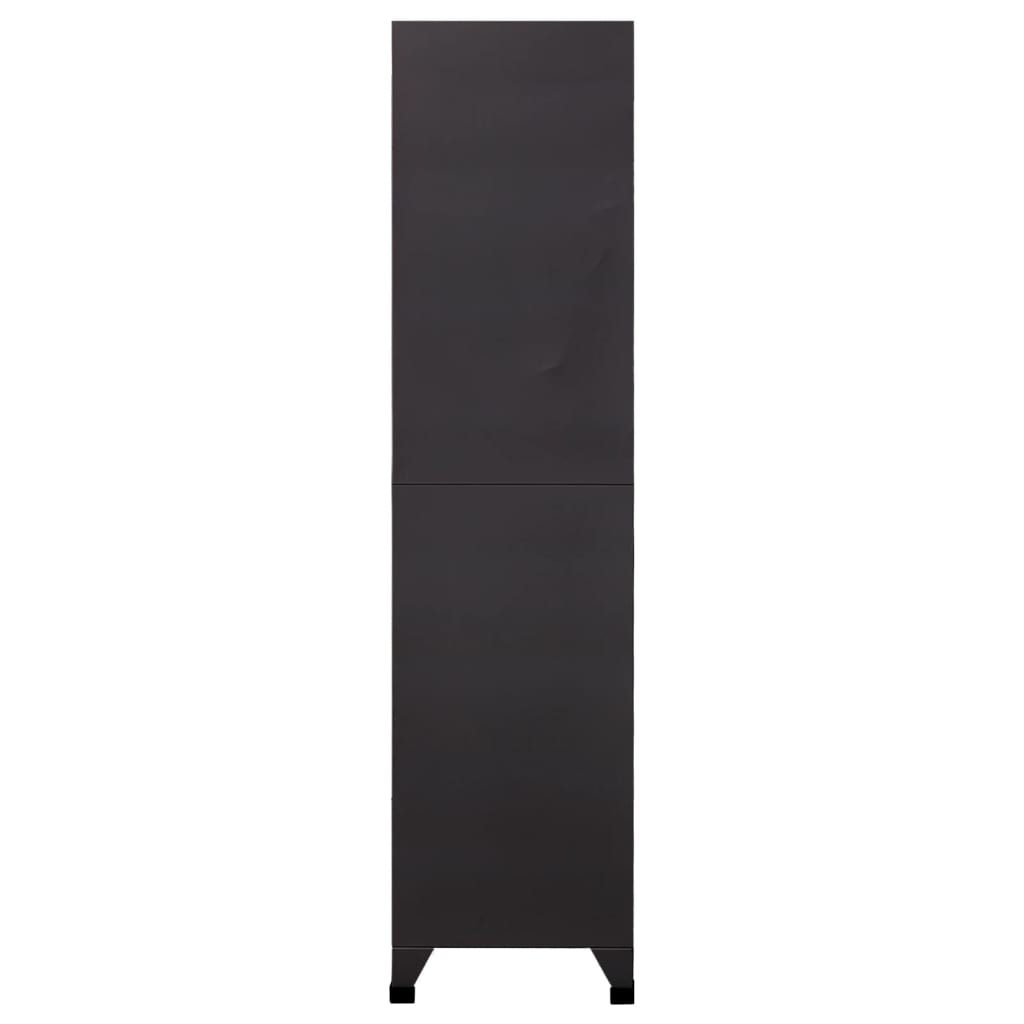 vidaXL Locker Cabinet Anthracite and White 90x40x180 cm Steel
