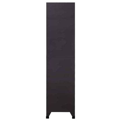 vidaXL Locker Cabinet Anthracite and Red 90x40x180 cm Steel