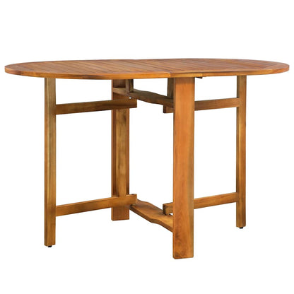 vidaXL Dining Set | Natural wood | Solid Acacia wood | Set | Collapsible