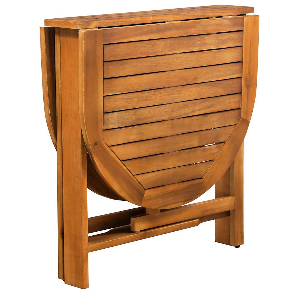vidaXL Dining Set | Natural wood | Solid Acacia wood | Set | Collapsible