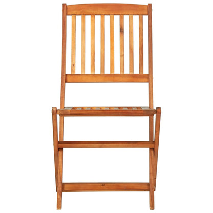 vidaXL Dining Set | Natural wood | Solid Acacia wood | Set | Collapsible