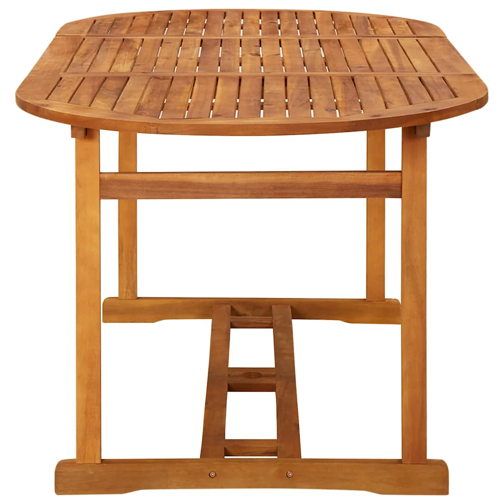 vidaXL Dining Set | Natural Wood | Solid Acacia wood | Large | Foldable
