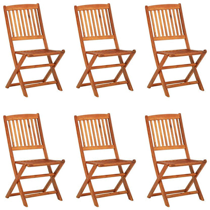 vidaXL 7 Piece Garden Dining Set 180x90x75 cm Solid Wood Acacia