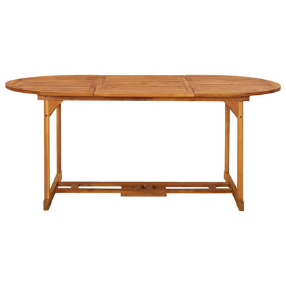 vidaXL 7 Piece Garden Dining Set 180x90x75 cm Solid Wood Acacia