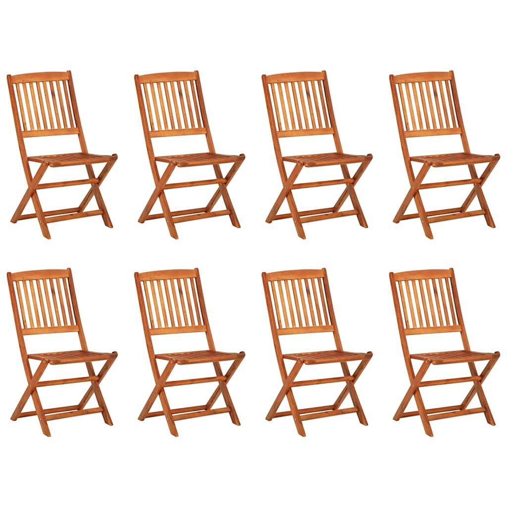 vidaXL 9 Piece Garden Dining Set 180x90x75 cm Solid Wood Acacia