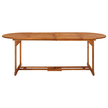 vidaXL Dining Set | Natural wood | Solid acacia wood | 220 cm table length