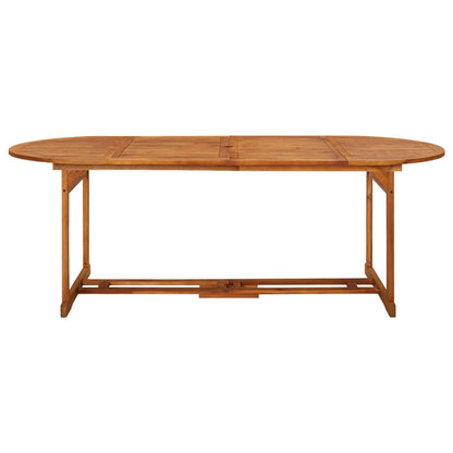 vidaXL Dining Set | Brown | Solid Acacia Wood | Large | Foldable | Dining Set