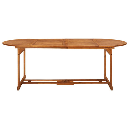 vidaXL Dining Set | Brown | Solid Acacia Wood | Large | Foldable | Dining Set