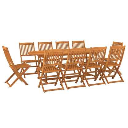 vidaXL Dining Set | Brown | Solid Acacia wood | N/A |  Foldable