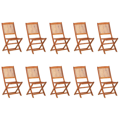 vidaXL Dining Set | Brown | Solid Acacia wood | N/A |  Foldable