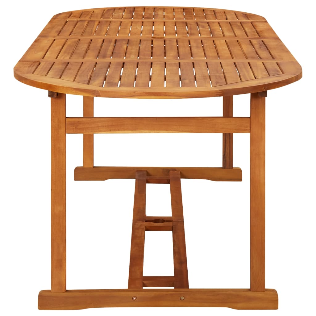 vidaXL Dining Set | Brown | Solid Acacia wood | N/A |  Foldable