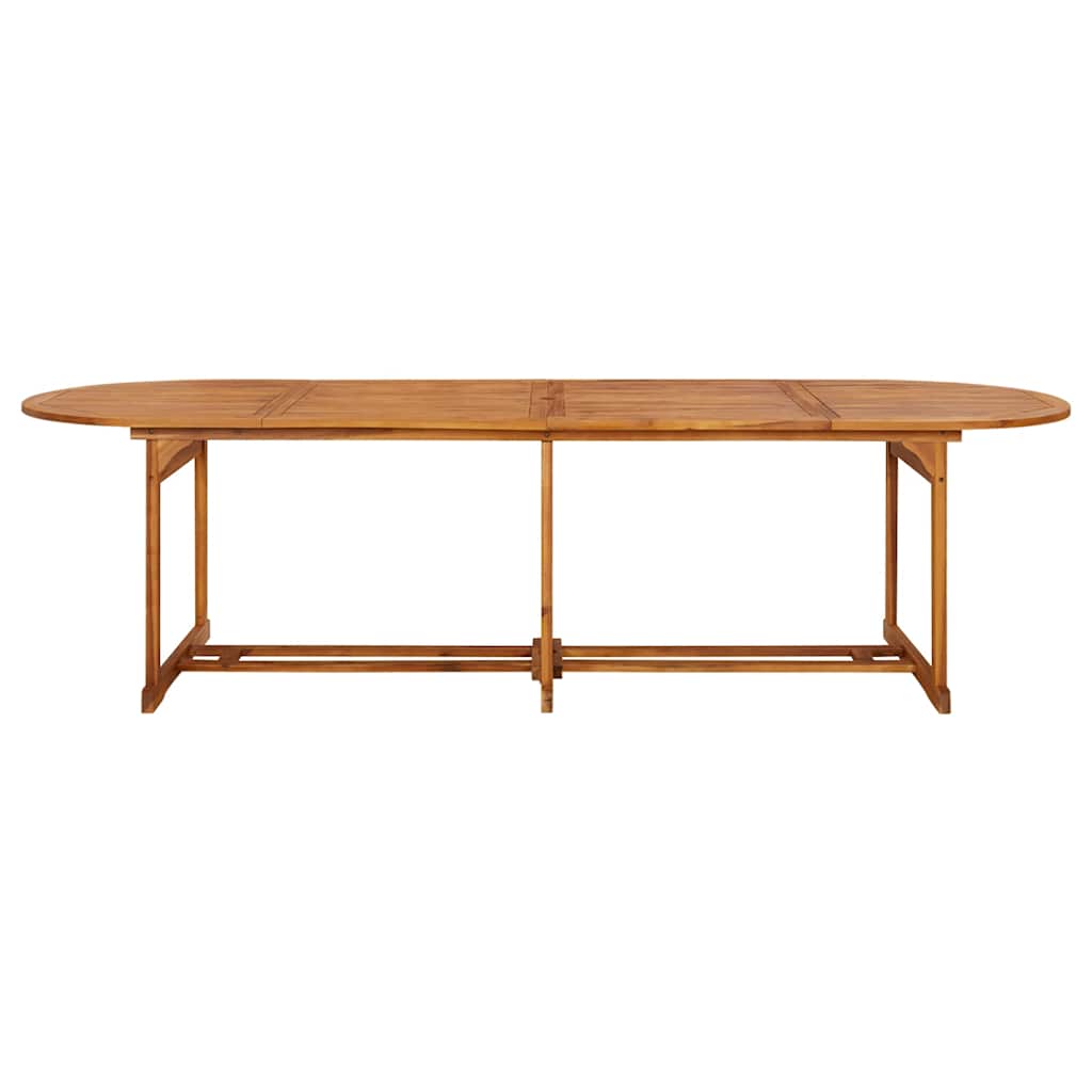 vidaXL Dining Set | Acacia wood | Solid acacia wood | Large | Foldable
