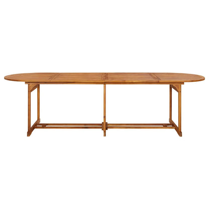 vidaXL Dining Set | Acacia wood | Solid acacia wood | Large | Foldable