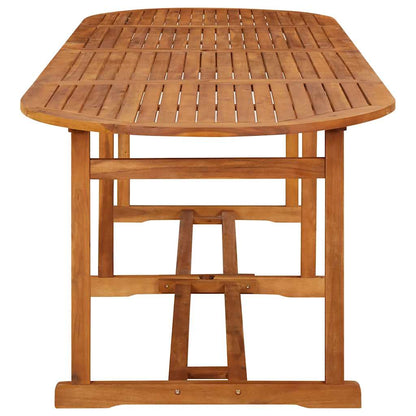 vidaXL Dining Set | Acacia wood | Solid acacia wood | Large | Foldable