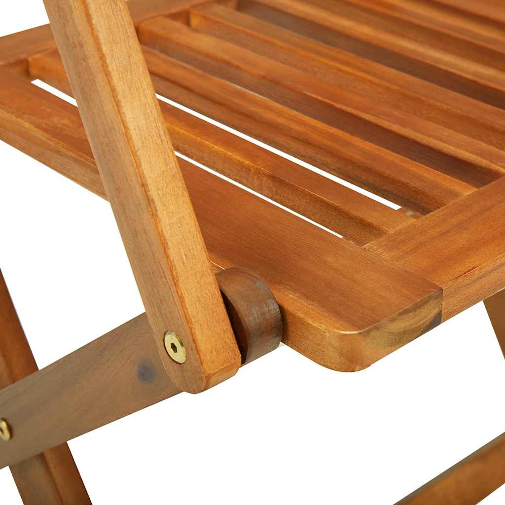 vidaXL Dining Set | Acacia wood | Solid acacia wood | Large | Foldable