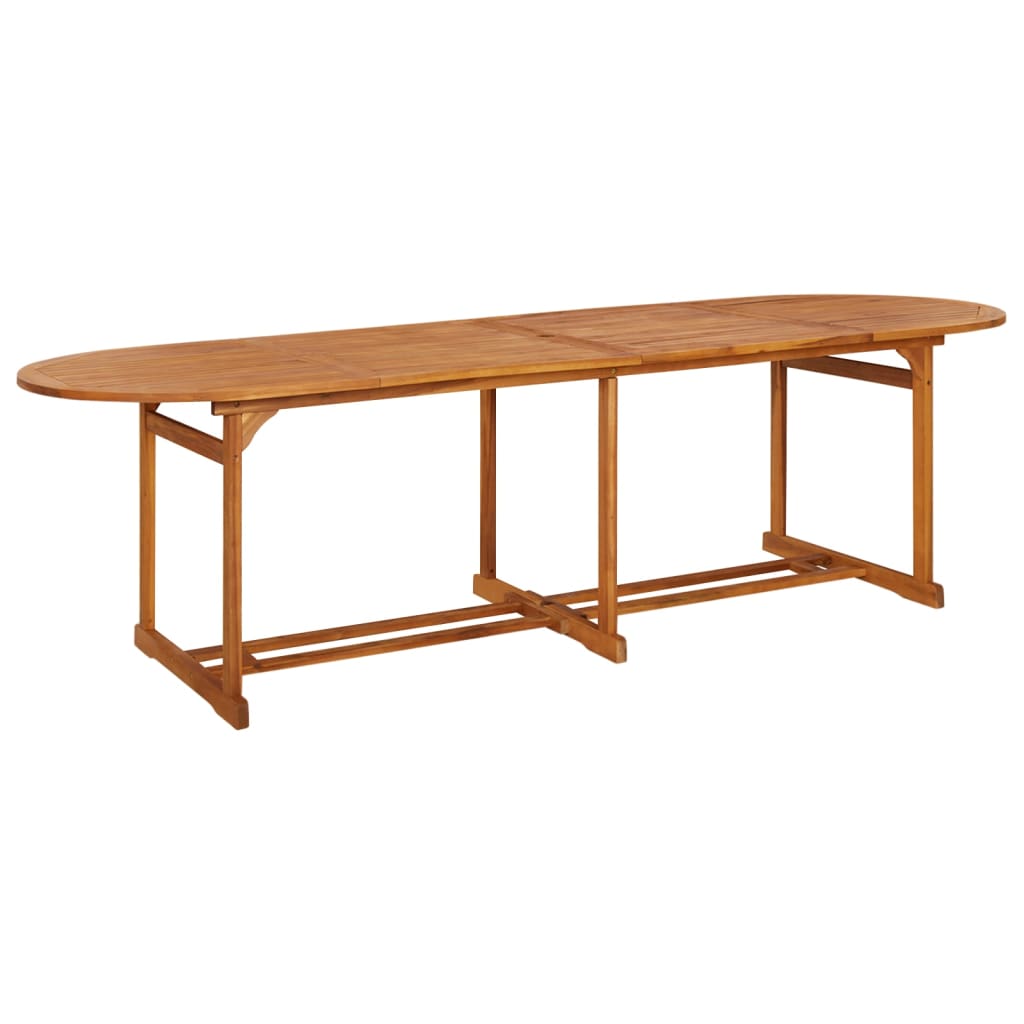 vidaXL Dining Set | Oil-finished natural wood colour | Solid acacia wood | Large