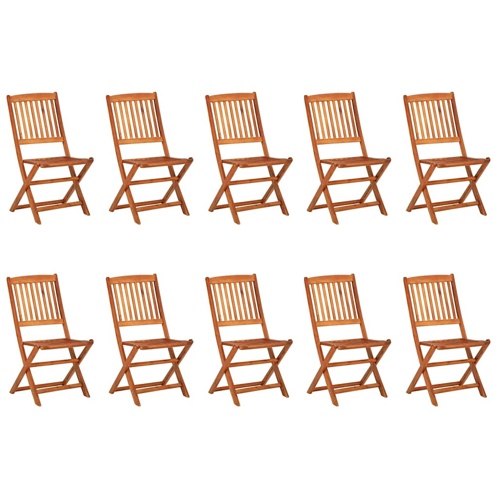 vidaXL 11 Piece Garden Dining Set 280x90x75 cm Solid Wood Acacia