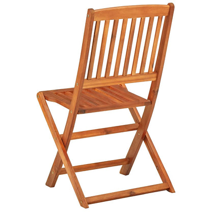 vidaXL Dining Set | Wood | Solid Acacia Wood | Large | Foldable