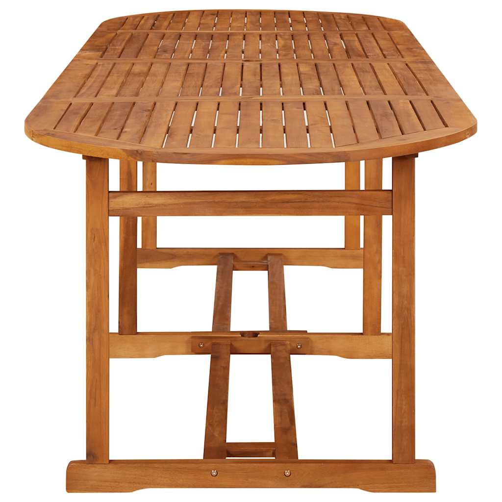 vidaXL Dining Set | Wood | Solid Acacia Wood | Large | Foldable