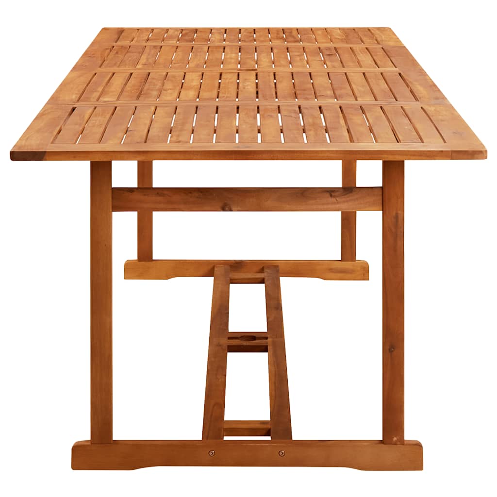 vidaXL Dining Set | Brown | Solid Acacia wood | Large | Foldable | Dining Set